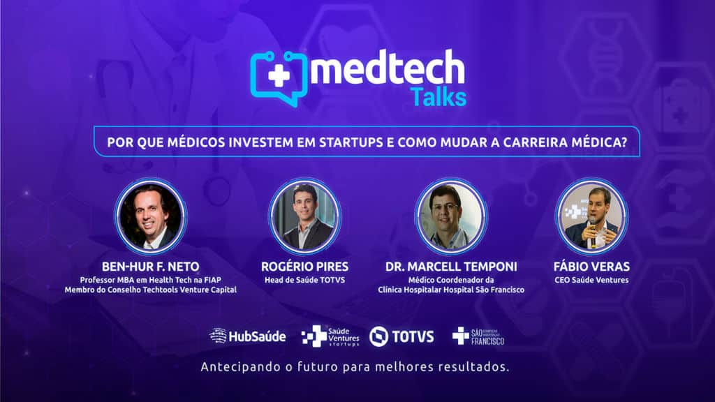 MedTech Talks - Porque os médicos investem em startups e como mudar a carreira médica?