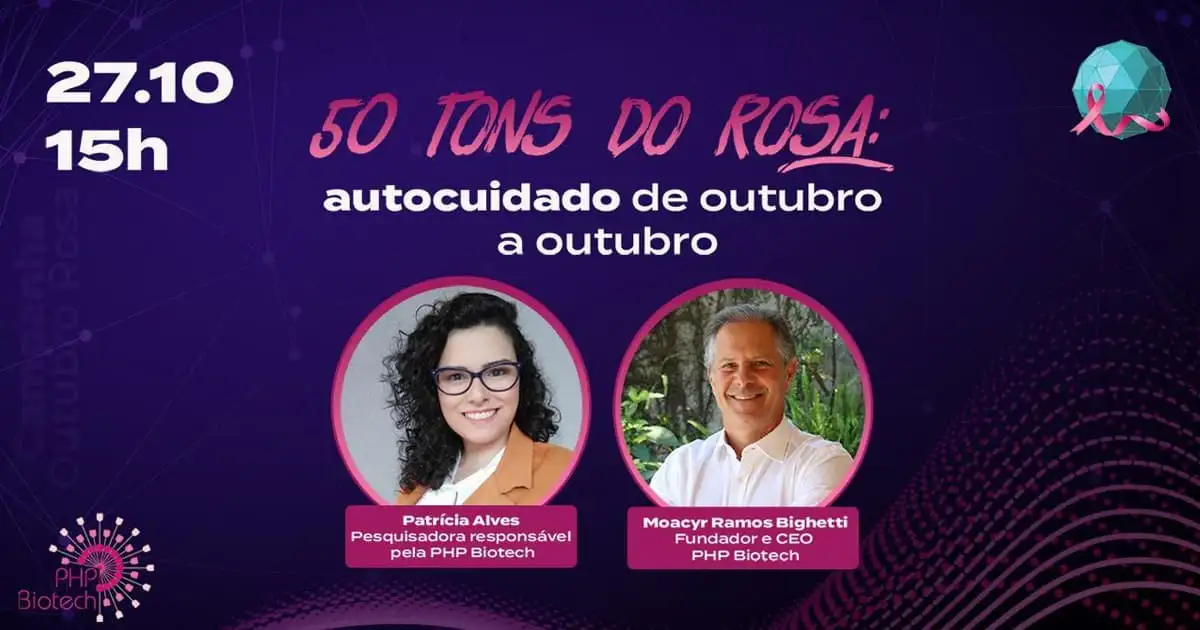 Palestra - 50 tons do Rosa: Autocuidado de outubro a outubro